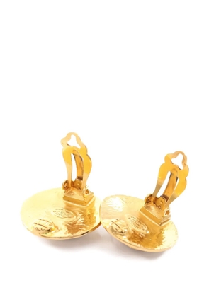 CHANEL Pre-Owned 1986-1988 clip-on-fastening earrings - Gold