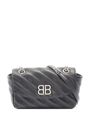Balenciaga Pre-Owned 2010s BB-logo shoulder bag - Black