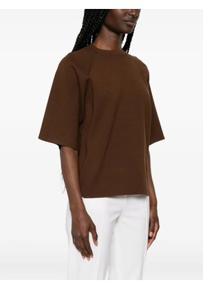 Max Mara Velo raglan-sleeve knitted sweater - Brown