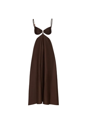 Baobab Kalina balconette-neckline maxi dress - Brown