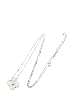 Van Cleef & Arpels Pre-Owned 2010s Vintage Alhambra diamond necklace - Silver