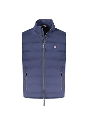 Norwegian Rain padded logo-patch gilet - Blue