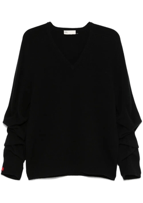 Tory Burch ruched sweater - Black