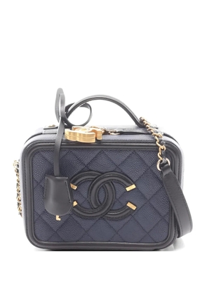 CHANEL Pre-Owned 2016-2017 small Filigree tote bag - Blue