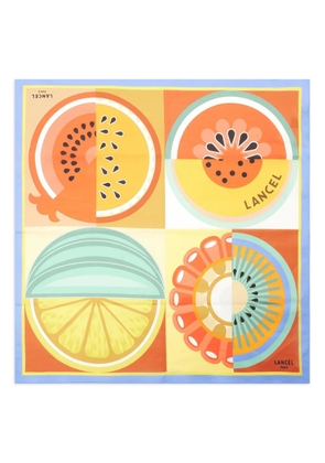 Lancel Tutti Frutti cotton scarf - Orange