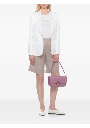 Coccinelle medium C-Me Lock leather shoulder bag - Purple