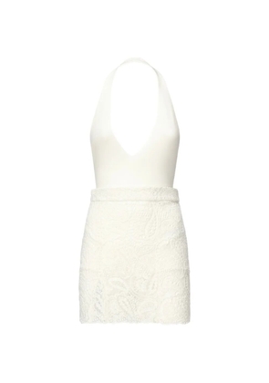 THE ARCHIVIA Eira bodysuit and mini skirt set - White