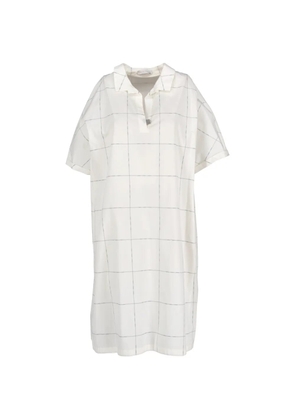Fabiana Filippi plaid midi dress - White