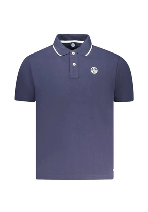 North Sails logo-patch tipped polo shirt - Blue