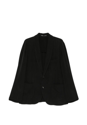 Giorgio Armani shawl-lapel patch-pocket blazer - Black