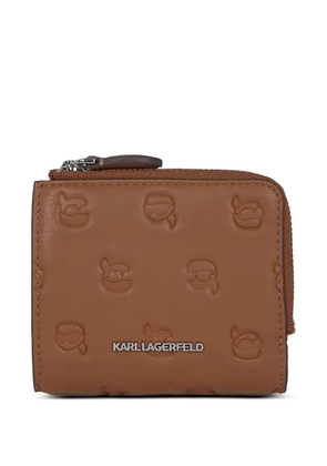 Karl Lagerfeld Ikon monogram bifold wallet - Brown