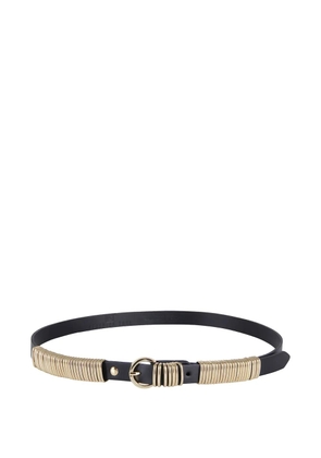 Federica Tosi gold-tone coil-detail belt - Black