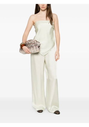 Enza Costa fluid twill trousers - Green