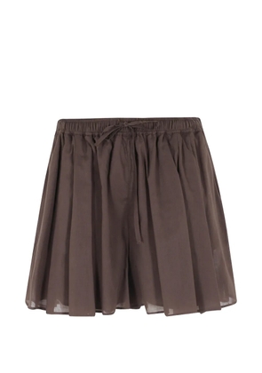 Federica Tosi drawstring shorts - Brown
