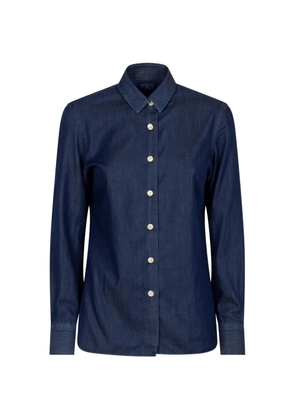 Finamore 1925 Napoli button-up denim shirt - Blue