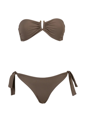 Fisico knotted bikini - Brown