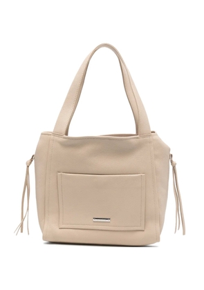 cromia top-handles leather tote bag - Neutrals