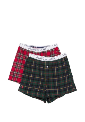 Polo Ralph Lauren tartan-print logo-waist boxers (set of two) - Red