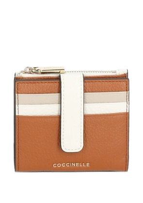 Coccinelle medium Metallic leather wallet - Brown