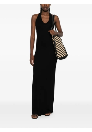 Enza Costa ribbed maxi dress - Black