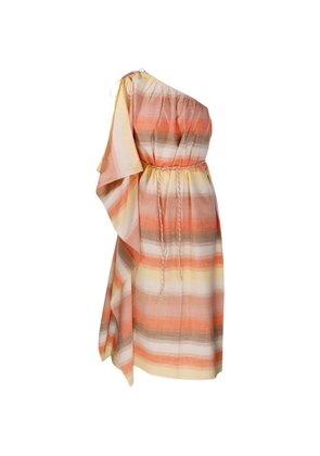 mapoésie Enna Horizon one-shoulder striped dress - Orange