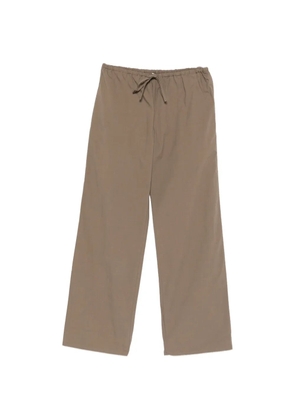 Matteau Drawcord straight-leg trousers - Brown