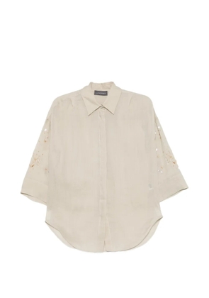 Lorena Antoniazzi sequin-embellished shirt - Neutrals