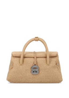 Zanellato small Dotta® wicker tote bag - Neutrals