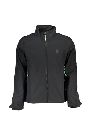 Gian Marco Venturi Vintage logo-patch zip-up jacket - Black