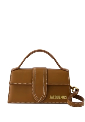 Jacquemus The Bambino contrast-stitch shoulder bag - Brown