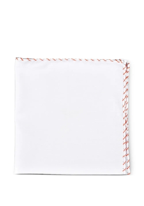 Brunello Cucinelli stitch-detail handkerchief - White