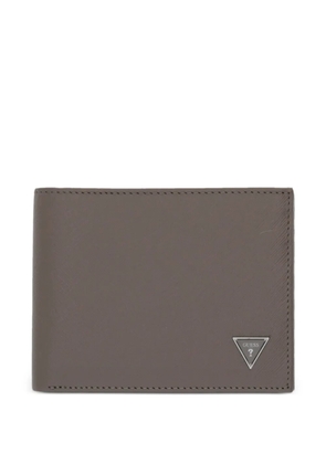 GUESS USA logo-plaque bi-fold wallet - Brown