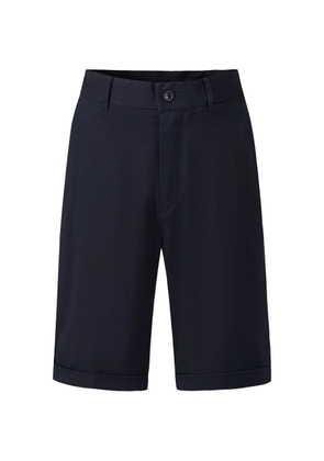 Shanghai Tang garment-dyed turned-up shorts - Blue