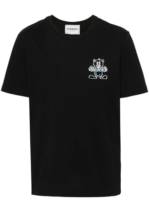 Iceberg logo-print cotton T-shirt - Black