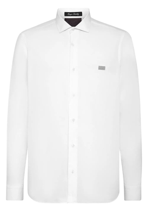 Philipp Plein Sugar Daddy Skull-embellished cotton T-shirt - White