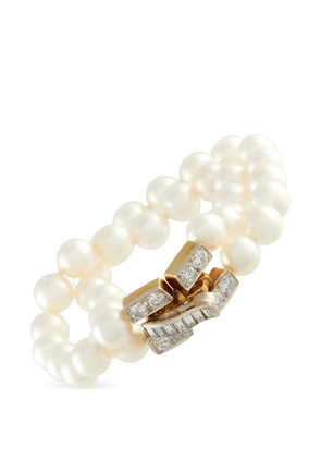 LB Exclusive pearl diamond 18K yellow gold bracelet