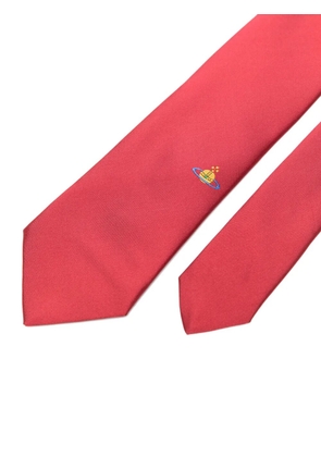 Vivienne Westwood Orb pointed tie - Red
