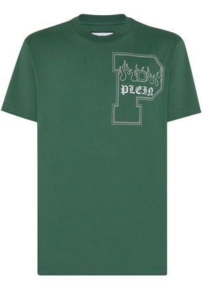 Philipp Plein logo-print cotton T-shirt - Green