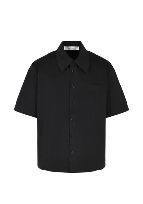 Séfr Waylon wide-collar shirt - Black