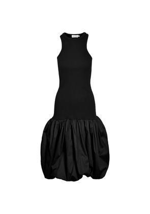Ioana Ciolacu ribbed-knit balloon midi dress - Black