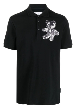 Philipp Plein short-sleeve polo shirt - Black