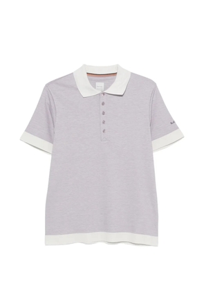 Paul Smith ribbed-trim polo shirt - Purple