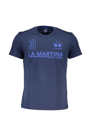 La Martina logo-print T-shirt - Blue