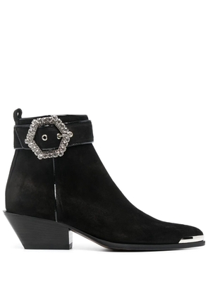 Philipp Plein crystal-embellished ankle boots - Black