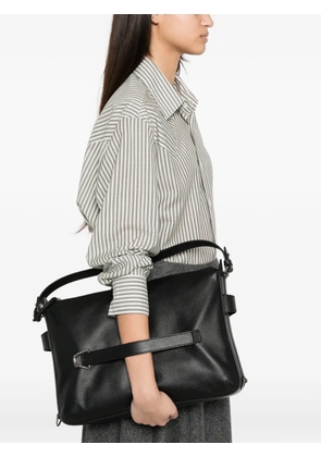 Coccinelle grainy leather tote bag - Black