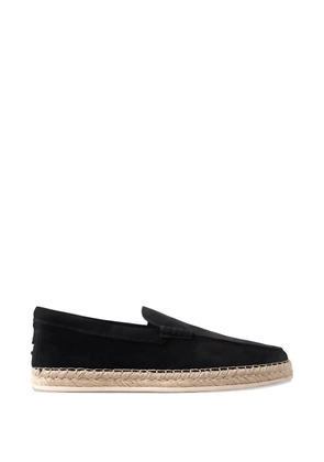 Tod's suede panelled espadrille loafers - Blue