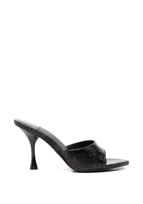 Jeffrey Campbell Agent snakeskin-effect sandals - Black
