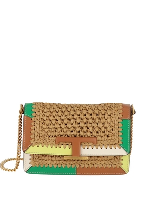 Tod's T Timeless woven shoulder bag - Brown