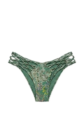 Del Maar Lariaqui paisley-print bikini bottoms - Green