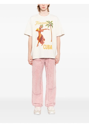 Melt graphic T-shirt - Neutrals